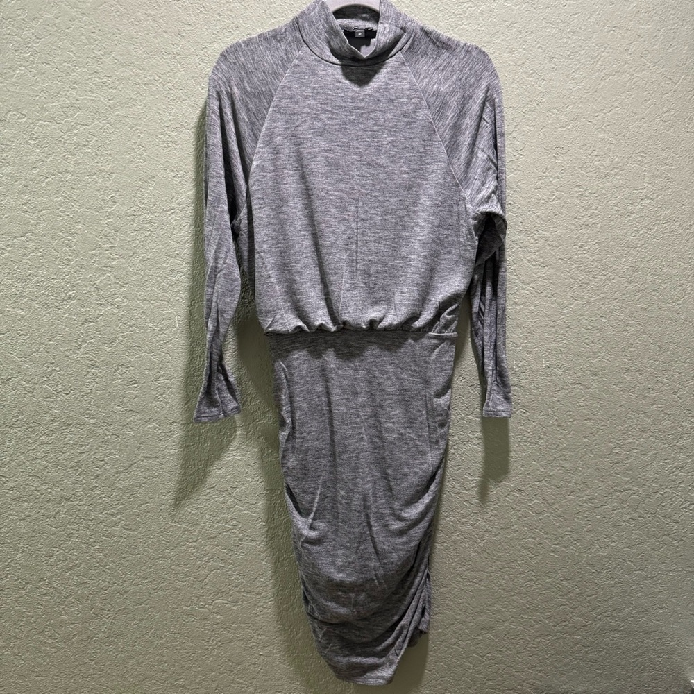 Express Turtleneck Midi Ruched Dress EUC Small